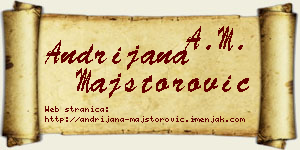 Andrijana Majstorović vizit kartica
